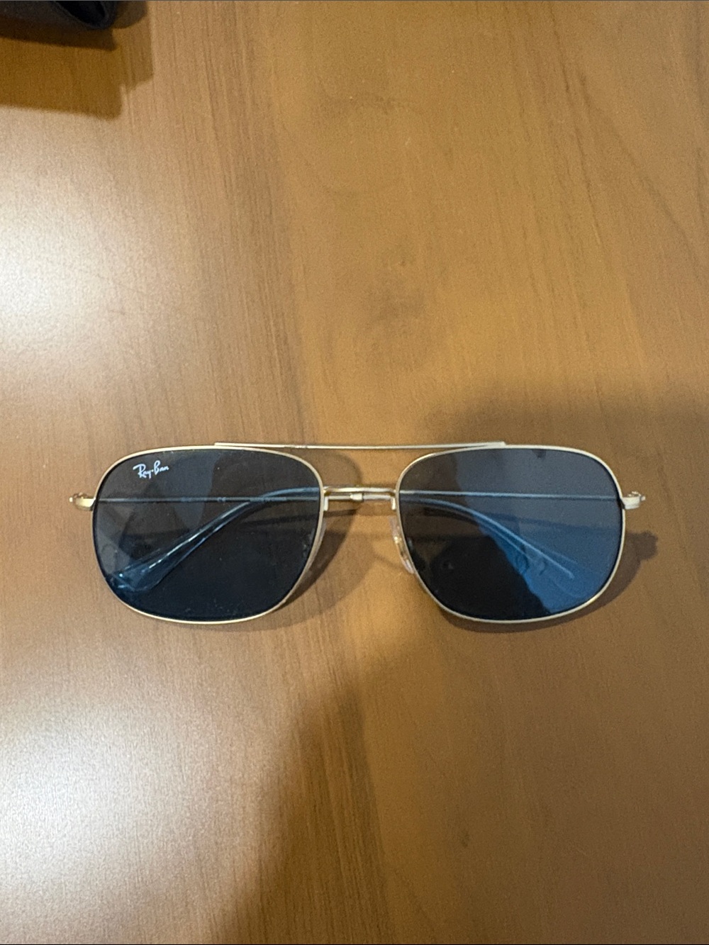 Ray-Ban Gold Frame Grey Lens Sunglasses